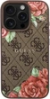 Etui Guess 4G Flowers Print MagSafe do Apple iPhone 16 Pro Brown (GUHMP16LP4ROPEMCW) - obraz 2