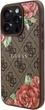 Etui Guess 4G Flowers Print MagSafe do Apple iPhone 16 Pro Brown (GUHMP16LP4ROPEMCW) - obraz 3