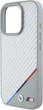 Панель BMW M Carbon Tricolor Line MagSafe для Apple iPhone 16 Pro Gray (BMHMP16L23PUDTS) - зображення 6