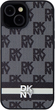 Панель DKNY Leather Checkered Mono Pattern & Printed Stripes для Apple iPhone 13/14/15 Black (3666339263195) - зображення 2
