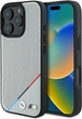 Панель BMW M Perforated Tricolor Line MagSafe для Apple iPhone 16 Pro Gray (BMHMP16L23PUPDG) - зображення 1