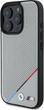 Панель BMW M Perforated Tricolor Line MagSafe для Apple iPhone 16 Pro Gray (BMHMP16L23PUPDG) - зображення 2