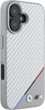 Панель BMW M Carbon Tricolor Line MagSafe для Apple iPhone 16 Gray (BMHMP16S23PUDTS) - зображення 4