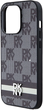 Etui DKNY Leather Checkered Mono Pattern & Printed Stripes do Apple iPhone 15 Pro Max Black (3666339263225) - obraz 4