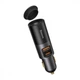 Зарядний пристрій автомобільний Baseus CCBT-C0G Fast Charge Cigarette Lighter Expansion/USB/Type-C/120W Gray - зображення 2