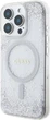Etui Guess Resin Gradient Glitter MagSafe do Apple iPhone 16 Pro Silver (GUHMP16LRGRGES) - obraz 3