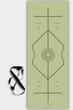 Премиальный коврик для йоги каучуковий Lita Comfort PU+coconut Marking Green Tea Yoga mat зеленый 183х68х0,5 см - изображение 1