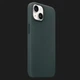 Защитный чехол Apple iPhone 14 Plus Leather Case MagSafe Forest Green - изображение 6