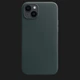Защитный чехол Apple iPhone 14 Plus Leather Case MagSafe Forest Green - изображение 8