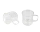 Набор стеклянных чашек Bergner Coffee & tea lovers 230мл 2 предмета (BG-20115-MM) - изображение 1