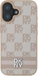 Панель DKNY Checkered Pattern & Printed Stripes для Apple iPhone 16 Pink (3666339334222) - зображення 3