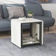 Стол журнальный трансформер Куб Комбо Ferrum-decor 540x532x500 Черный металл ДСП Бетон 16 мм (FRD-105155) - изображение 1