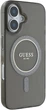 Etui Guess IML Glitter Circle MagSafe do Apple iPhone 16 Plus Black (GUHMP16MHFGEREK) - obraz 4