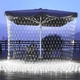 Гирлянда уличная сетка, прозрачный шнур 1.5х1.5 м 120 LED Белый свет от сети (1000-RV31W) - изображение 1