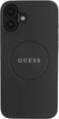 Etui Guess Grained Ring MagSafe do Apple iPhone 16 Plus Black (GUHMP16MPGHSMMK) - obraz 2