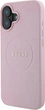Etui Guess Grained Ring MagSafe do Apple iPhone 16 Plus Pink (GUHMP16MPGHSMMP) - obraz 3
