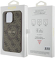 Панель Guess 4G Collection Leather Metal Logo MagSafe для Apple iPhone 13/13 Pro Brown (3666339226404) - зображення 8
