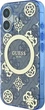Панель Guess IML Peony On 4G Background MagSafe для Apple iPhone 16 Blue (GUHMP16SH4PYEEB) - зображення 3