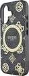 Etui Guess IML Peony On 4G Background MagSafe do Apple iPhone 16 Black (GUHMP16SH4PYEEK) - obraz 6