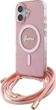 Etui Guess Crossbody Cord Script MagSafe do Apple iPhone 16 Pink (GUHMP16SHCTSGNSP) - obraz 2