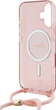 Etui Guess Crossbody Cord Script MagSafe do Apple iPhone 16 Pink (GUHMP16SHCTSGNSP) - obraz 6