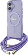 Etui Guess Crossbody Cord Script MagSafe do Apple iPhone 16 Purple (GUHMP16SHCTSGNSU) - obraz 2