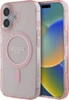 Etui Guess IML Glitter Circle MagSafe do Apple iPhone 16 Pink (GUHMP16SHFGEREP) - obraz 1