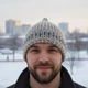 Шапка мужская вязаная ACORN MIX, шапка-желудь, бени ручной работы от PRIGRIZ, 52-58 см - изображение 1