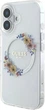 Etui Guess IML Flowers Wreath MagSafe do Apple iPhone 16 Transparent (GUHMP16SHFWFCT) - obraz 3