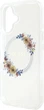 Etui Guess IML Flowers Wreath MagSafe do Apple iPhone 16 Transparent (GUHMP16SHFWFCT) - obraz 6