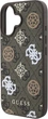 Панель Guess Peony On 4G Background MagSafe для Apple iPhone 16 Brown (GUHMP16SP4PWPW) - зображення 6
