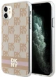 Панель DKNY IML Checkered Mono Pattern & Printed Stripes MagSafe для Apple iPhone 11 / Xr Pink (3666339268978) - зображення 1