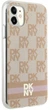 Панель DKNY IML Checkered Mono Pattern & Printed Stripes MagSafe для Apple iPhone 11 / Xr Pink (3666339268978) - зображення 4