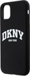 Etui DKNY Liquid Silicone White Printed Logo MagSafe do Apple iPhone 11 / Xr Black (3666339266592) - obraz 5