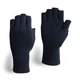 Перчатки женские из плотного трикотажа без палые чёрные 7234_Black - изображение 1