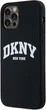 Etui DKNY Liquid Silicone White Printed Logo MagSafe do Apple iPhone 12/12 Pro Black (3666339266608) - obraz 2