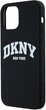 Etui DKNY Liquid Silicone White Printed Logo MagSafe do Apple iPhone 12/12 Pro Black (3666339266608) - obraz 5