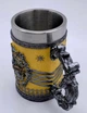 Кухоль Гаррі Поттер, пивний келих Пуффендуй, 3D чашка Harry Potter Hufflepuff 500 мл - зображення 4