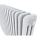 Дизайнерський горизонтальний радіатор Irsap Tesi 3 Cod.02 565x1080 White - изображение 4