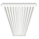 Дизайнерський вертикальний радіатор Irsap Tesi 2 Cod.50 1800x540 White - изображение 4