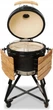 Гриль вугільний мобільний Kamado Bono Media Black - зображення 5