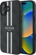 Etui Guess 4G Printed Stripes MagSafe do Apple iPhone 16 Black (GUHMP16SP4RPSK) - obraz 1