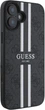 Etui Guess 4G Printed Stripes MagSafe do Apple iPhone 16 Black (GUHMP16SP4RPSK) - obraz 4