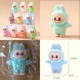 Флокована фігурка монстр LABUBU The Monsters Exciting Macaron 4,5 см Лабубу флок бірюзовий - изображение 2
