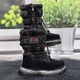 Чоботи дутики дитячі зимові для дівчинки Tom.M чорні 30р (19 см) 7001 - зображення 2