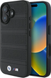 Etui plecki BMW M Perforated And Stitched Line MagSafe do Apple iPhone 16 Black (BMHMP16S23PUSPK) - obraz 1