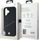 Etui plecki BMW Sign Leather Textured And Line MagSafe do Apple iPhone 16 Black (BMHMP16S23RDCLK) - obraz 8