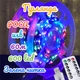 Гирлянда светодиодная Роса USB 60м 600led Пульт разноцветный провод зелёный - изображение 1