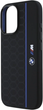 Etui plecki BMW Silicone Hexagon Blue Line MagSafe do Apple iPhone 16 Black (BMHMP16S23SHEB) - obraz 6