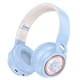 Навушники бездротові Bluetooth HOCO Cute fun W50, блакитні - изображение 1